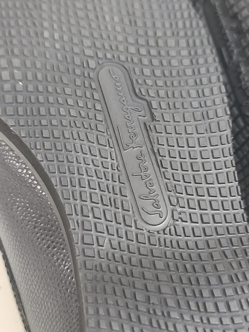 Salvatore Ferragamo Black Leather Lace-Up Flats